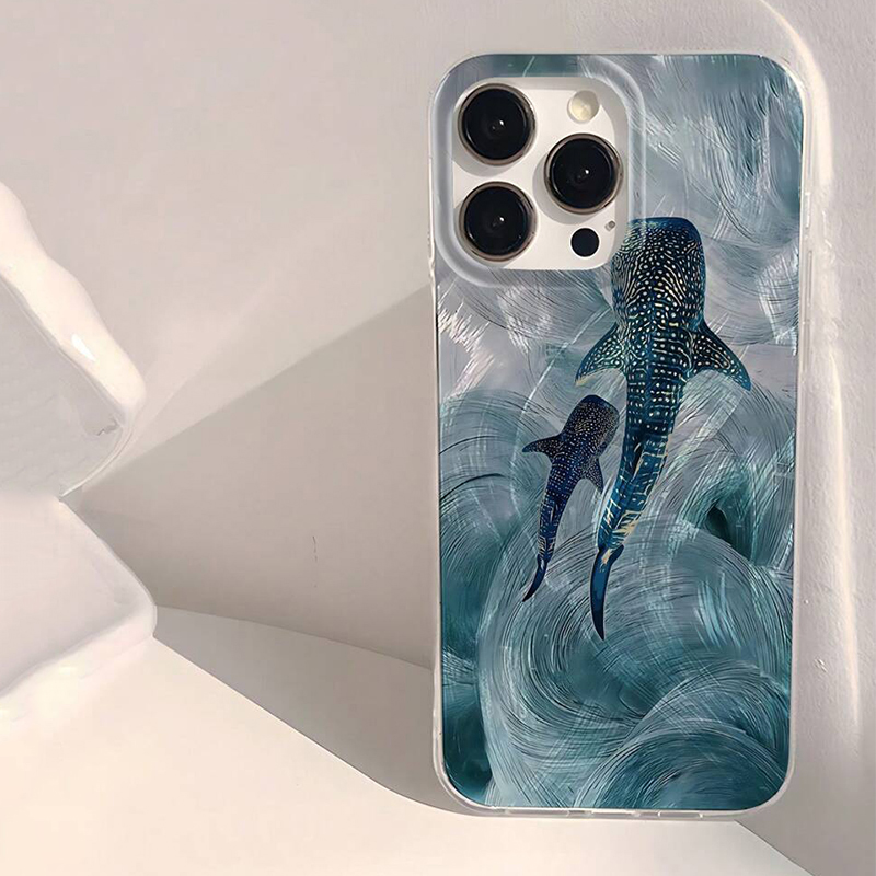Xiaomi Redmi Note 14 - Casing Ponsel Desain Paus Hiu Laut