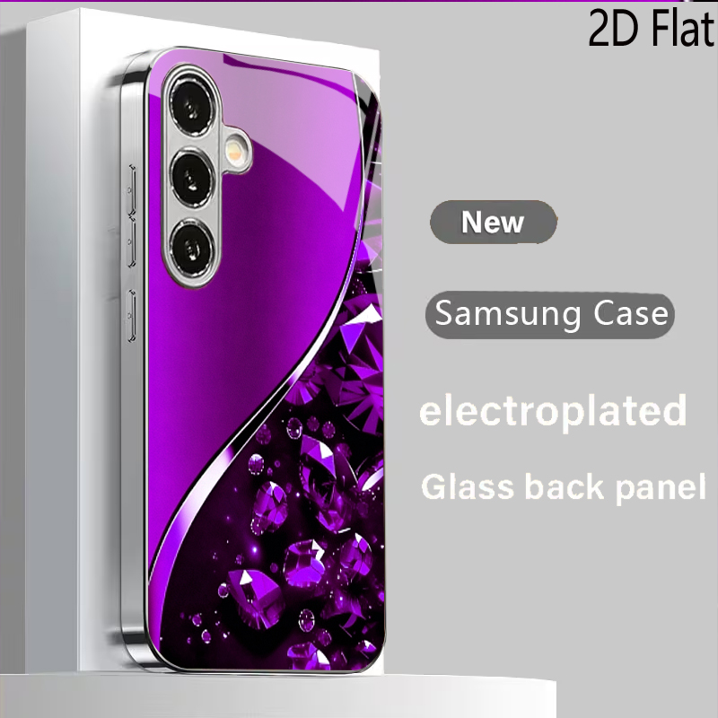 Samsung Galaxy A55 - Latar Belakang Batu Permata Ungu untuk