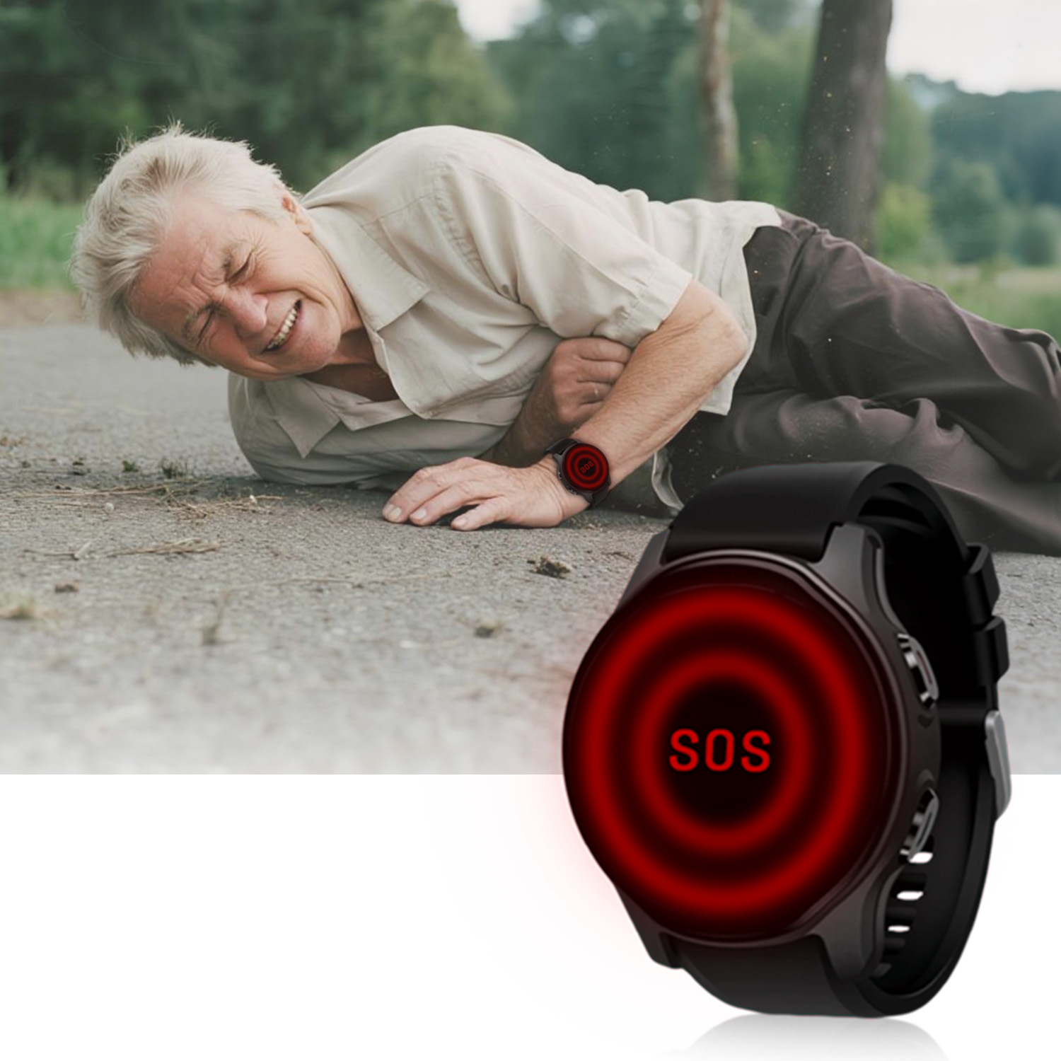 Fall Detection Watch - Jam Tangan Pintar Navigasi GPS 4G