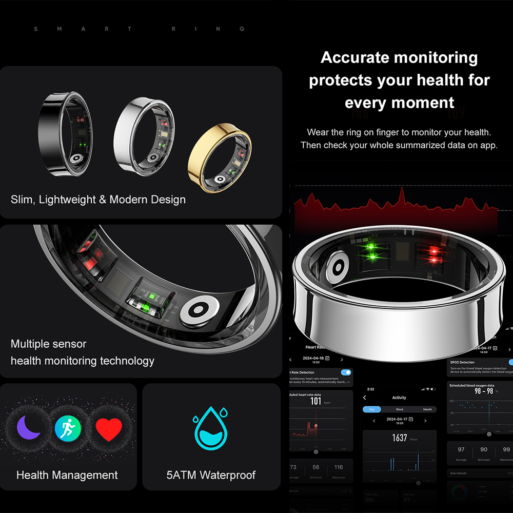 Cincin Pintar Baja Tahan Karat - Temperature Ring Skin ulasan dan harga