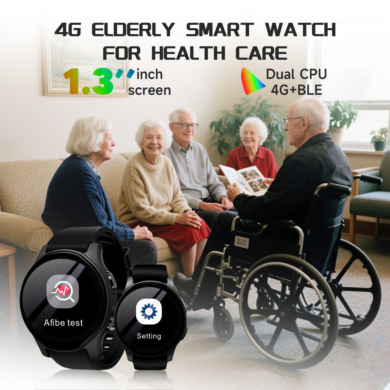 Jam Tangan Pintar Navigasi GPS - Fall Detection Watch ulasan dan harga