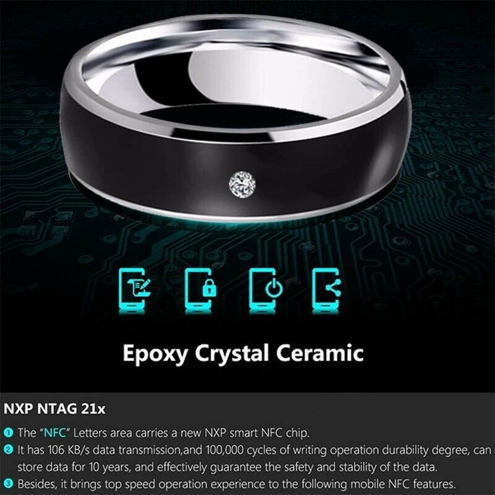 Cincin pintar NFC, cincin mult - Smart Ring Nfc Pay ulasan dan harga